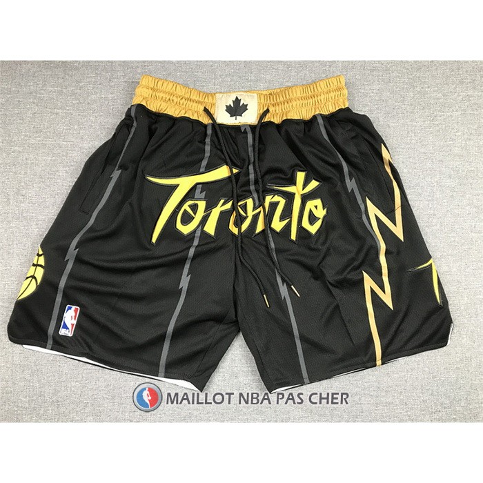 Short Tornto Raptors Ville Just Don 2021-22 Noir